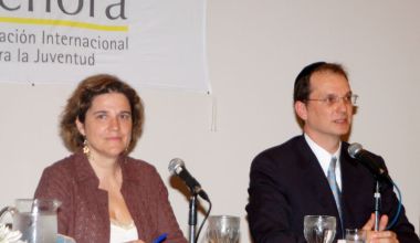 Junto a Pilar Rahola, 2007