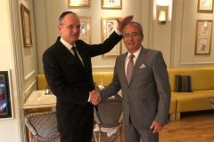 Junto al Embajador de Turquía  Sefik Vural Altay, enero de 2023